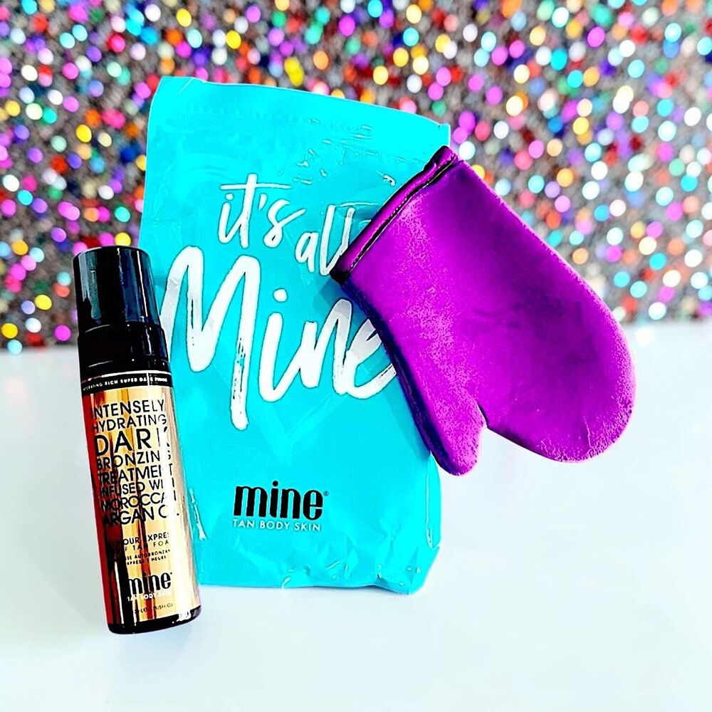 MINETAN My Moroccan Self Tan Foam 6.7 oz + Mitt New In Package